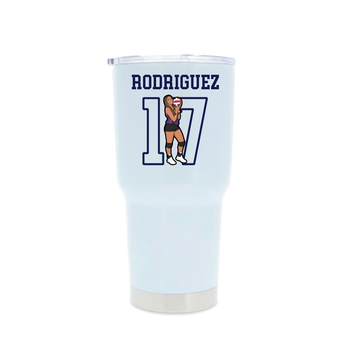 30oz Stainless Steel Tumbler — Shirsey in White