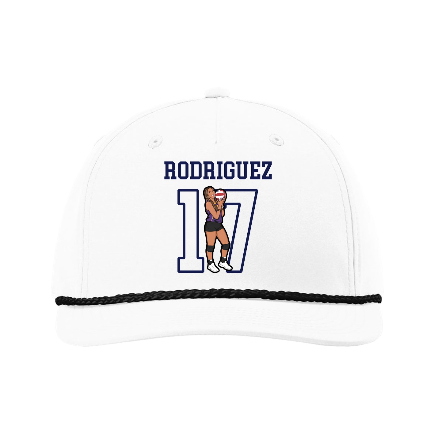 Five-Panel Classic Rope Cap — Shirsey in White