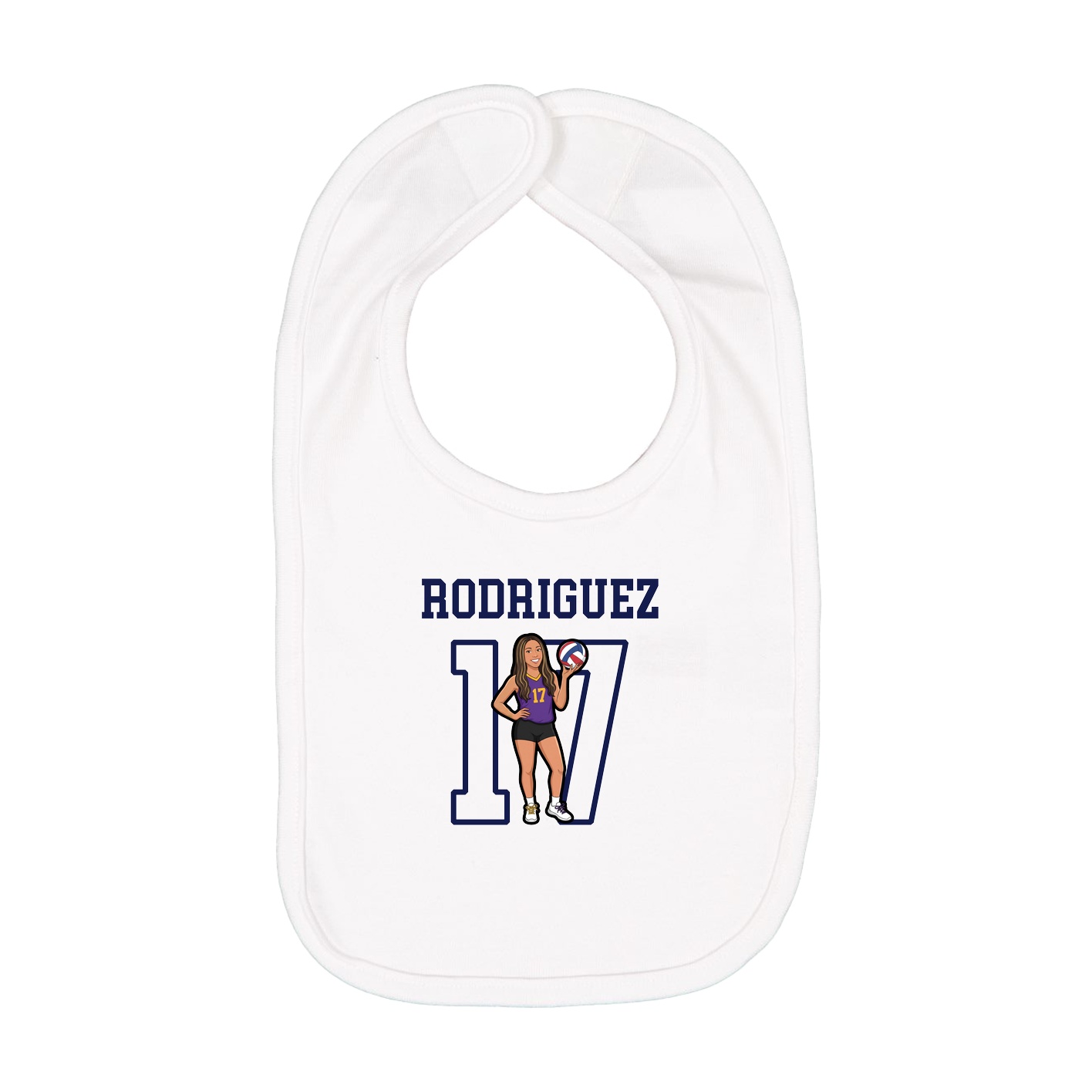 Infant Bib — Shirsey in White