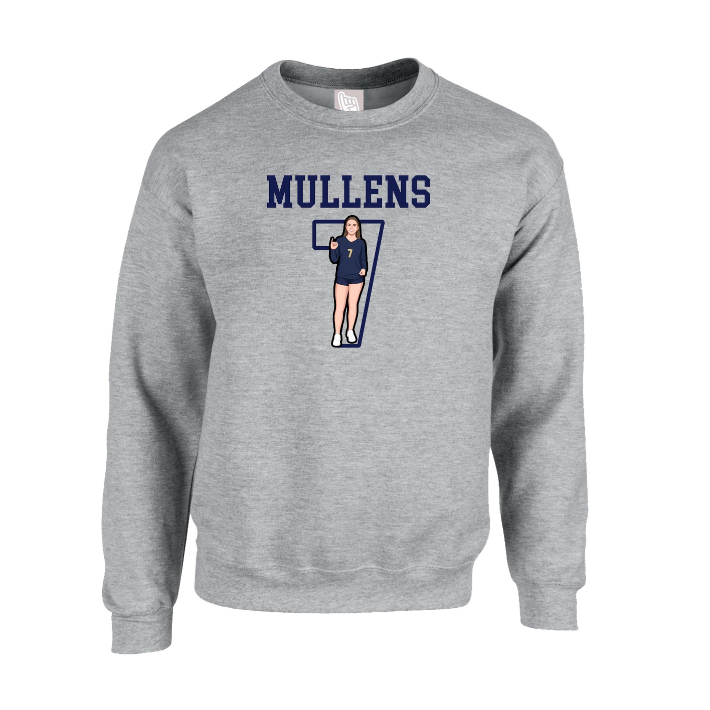Fleece Crew — Shirsey in Grey