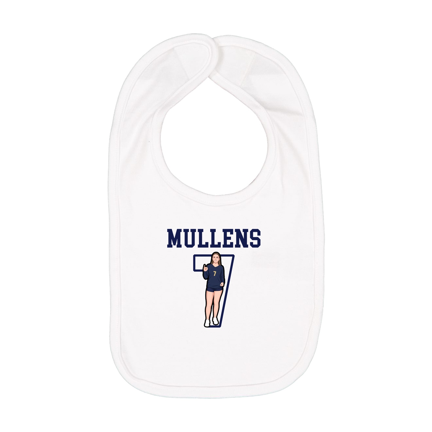 Infant Bib — Shirsey in White