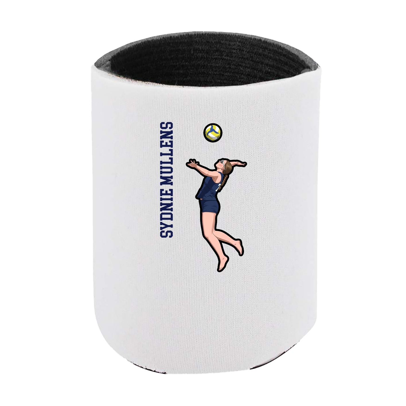 Can Holder — Name Vertical in White