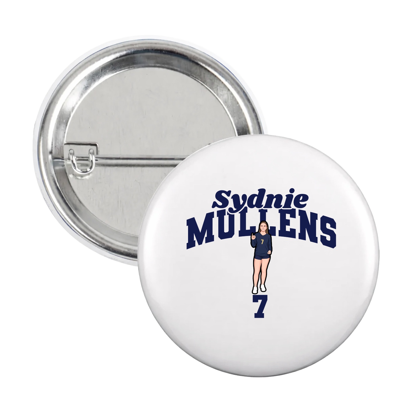 Game Day Button — Signature Arch in White