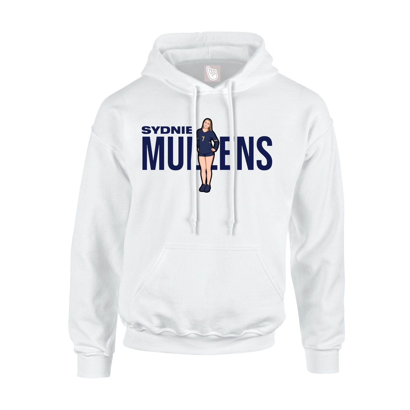 Hoodie — Player Name in White