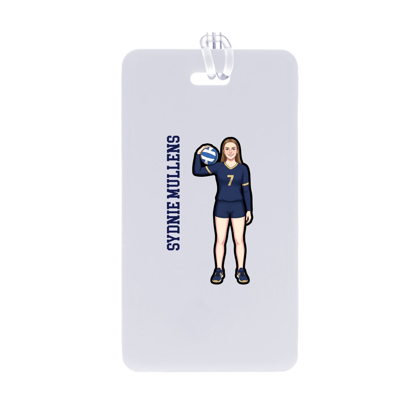 Bag Tag — Name Vertical in Classic