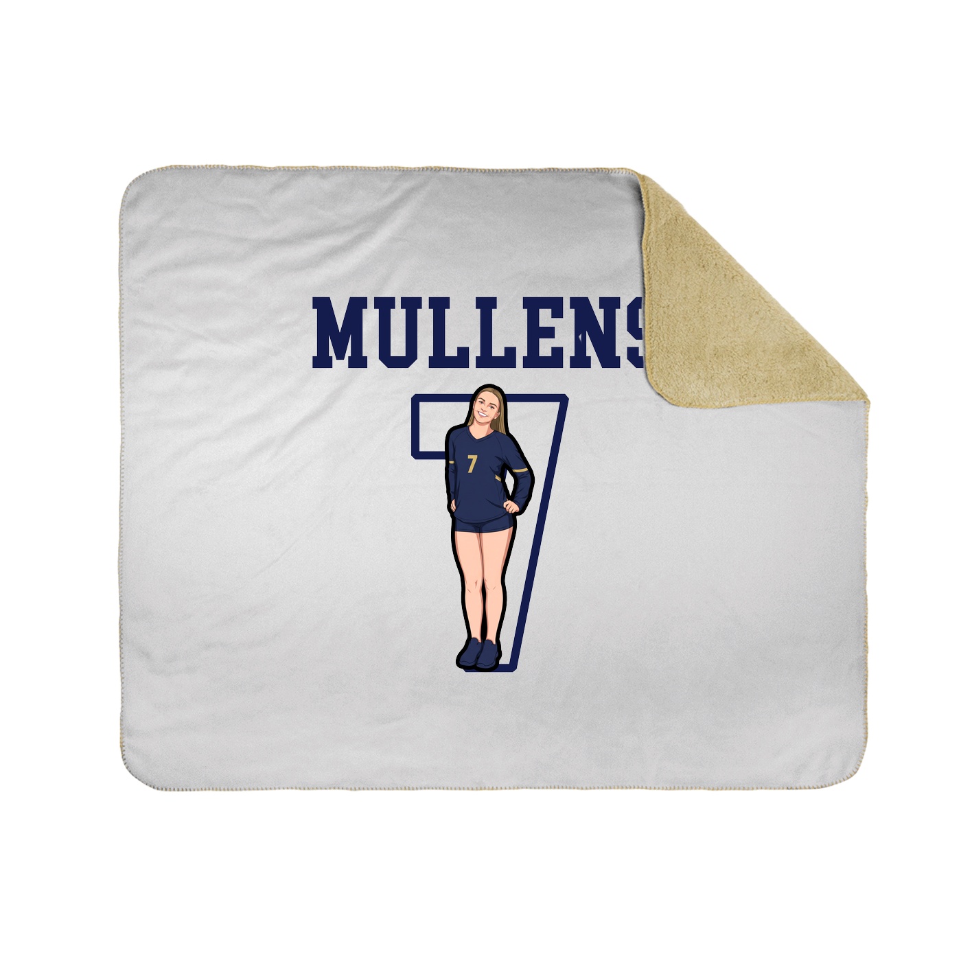 Throw Blanket — Shirsey in White
