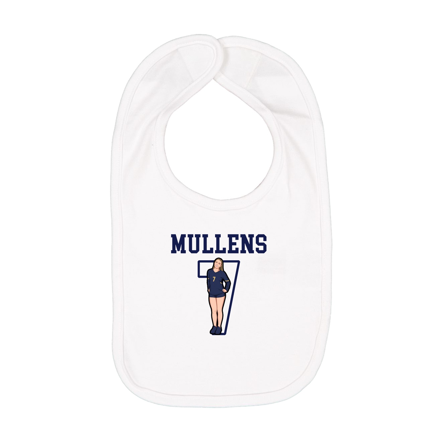Infant Bib — Shirsey in White