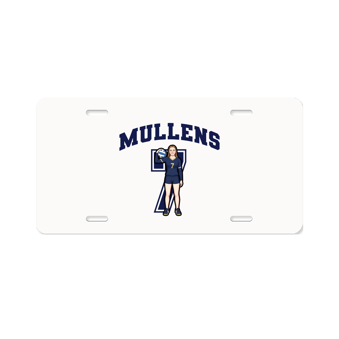 License Plate — Number in Classic