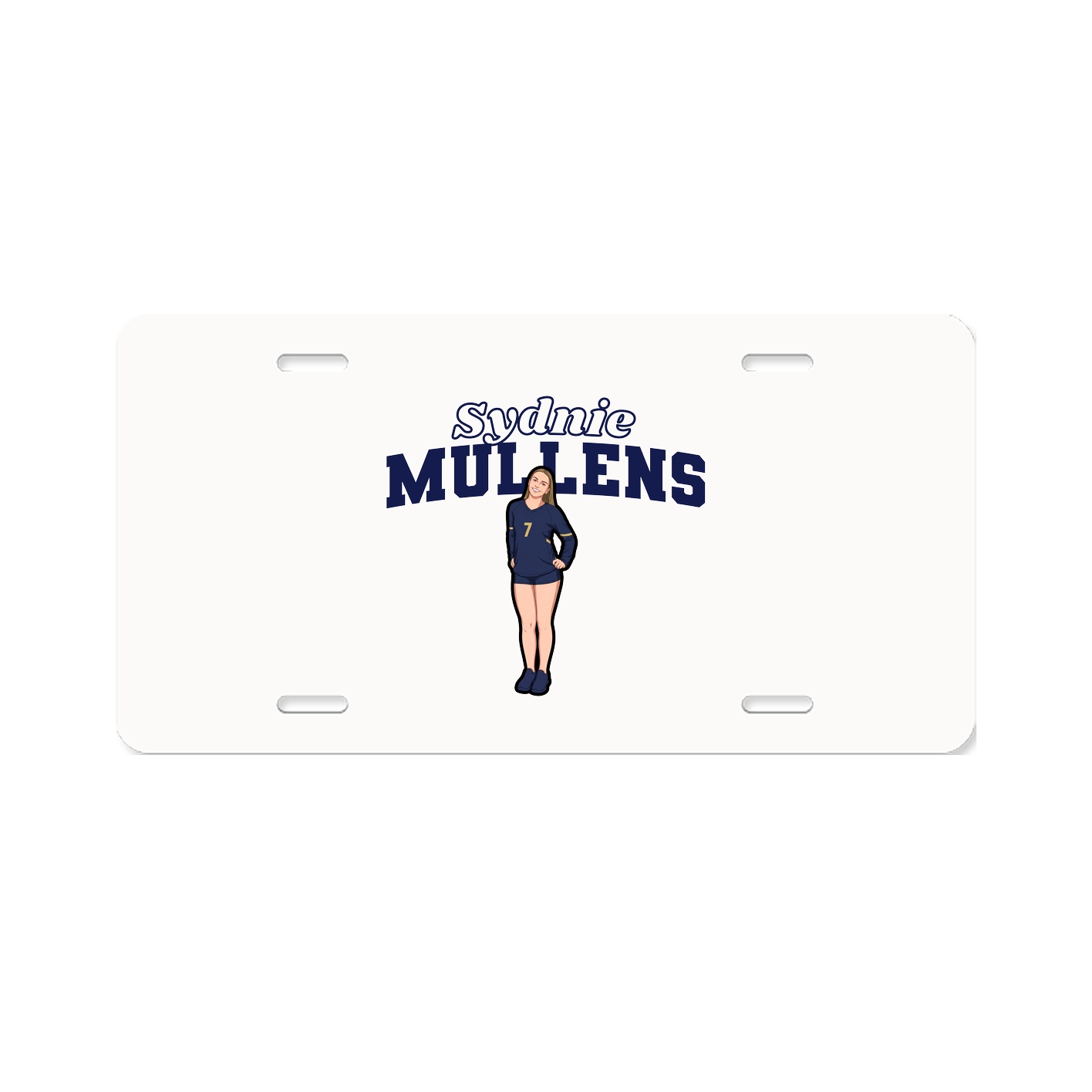License Plate — Name Arch in Classic