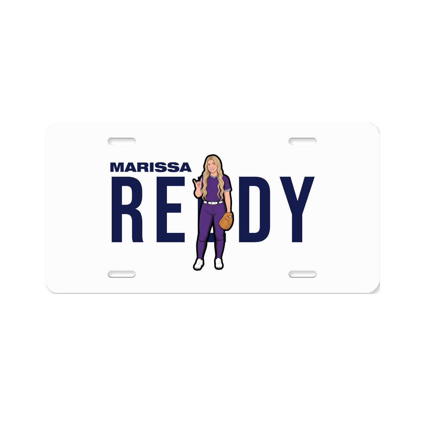 License Plate — Player Name in Classic