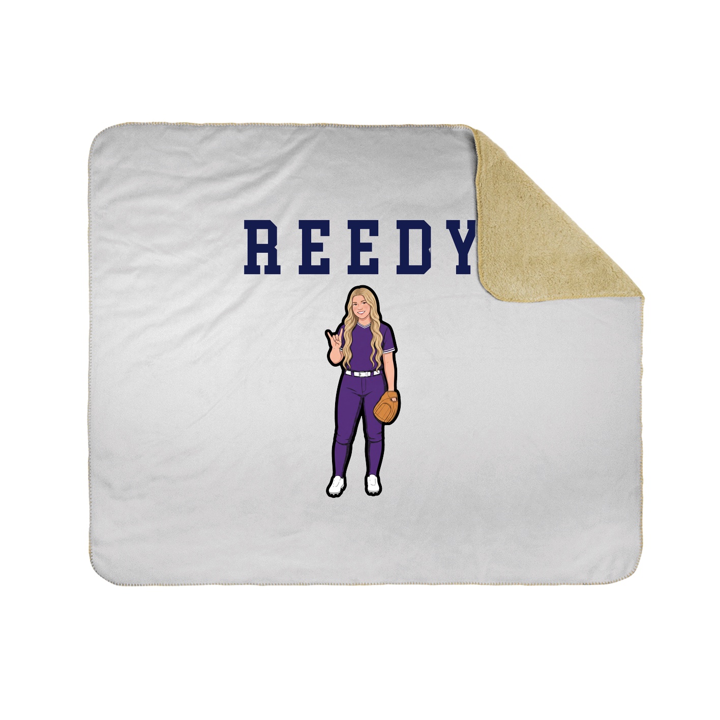 Throw Blanket — Shirsey in White