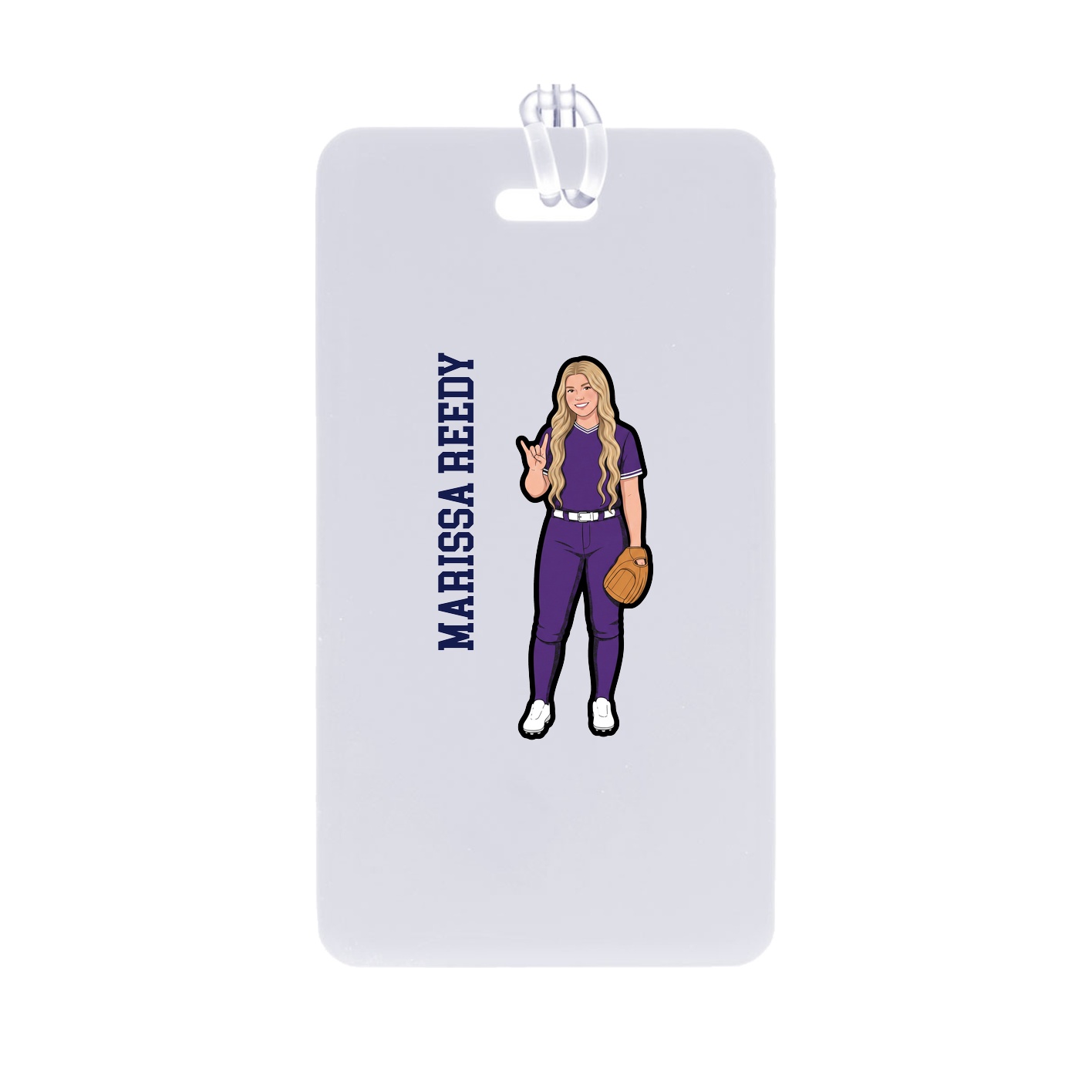 Bag Tag — Name Vertical in Classic
