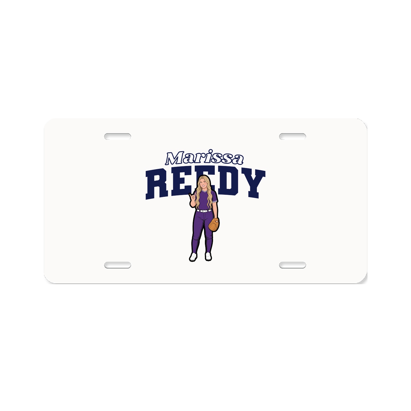 License Plate — Name Arch in Classic