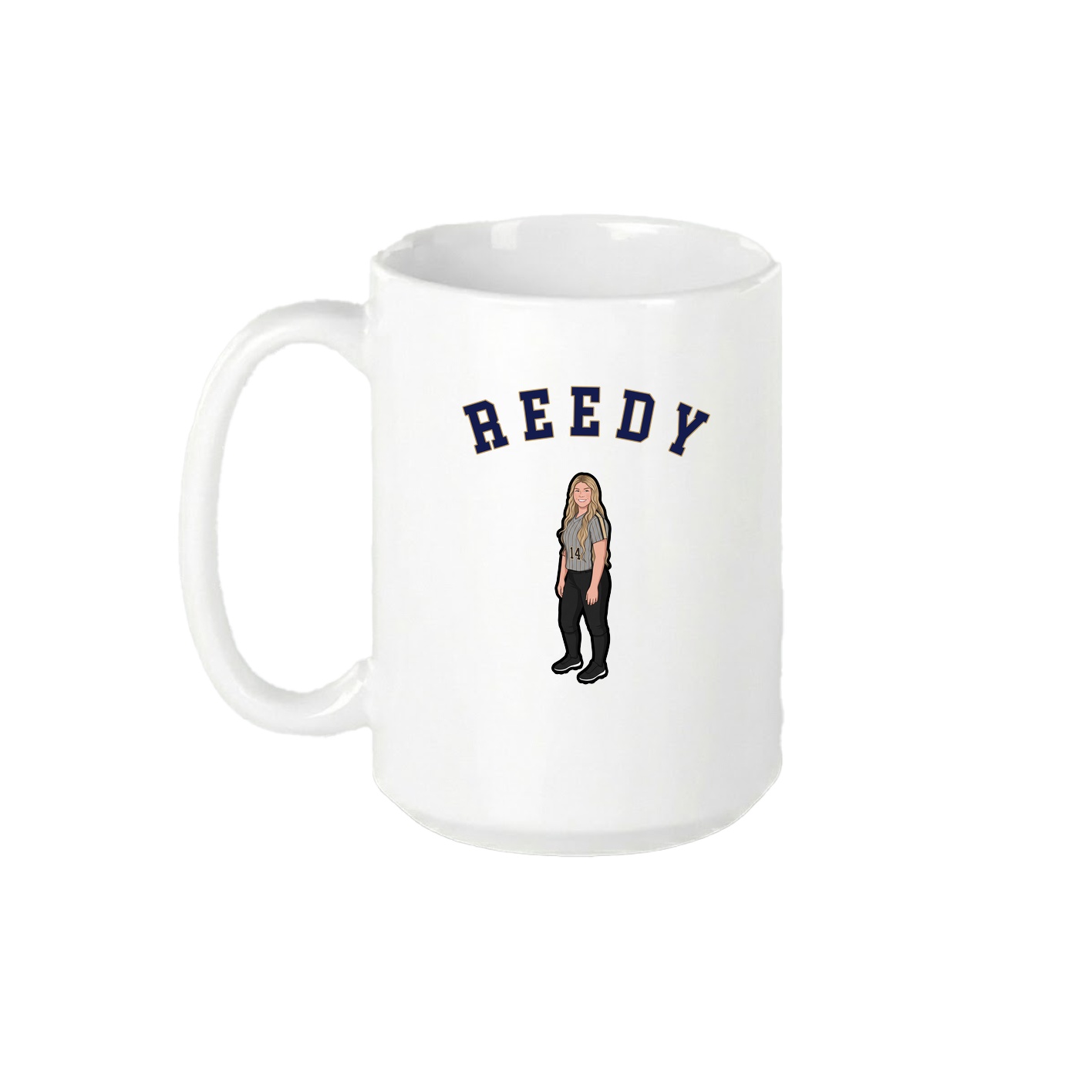 15oz Coffee Mug — Shirsey Arch in White