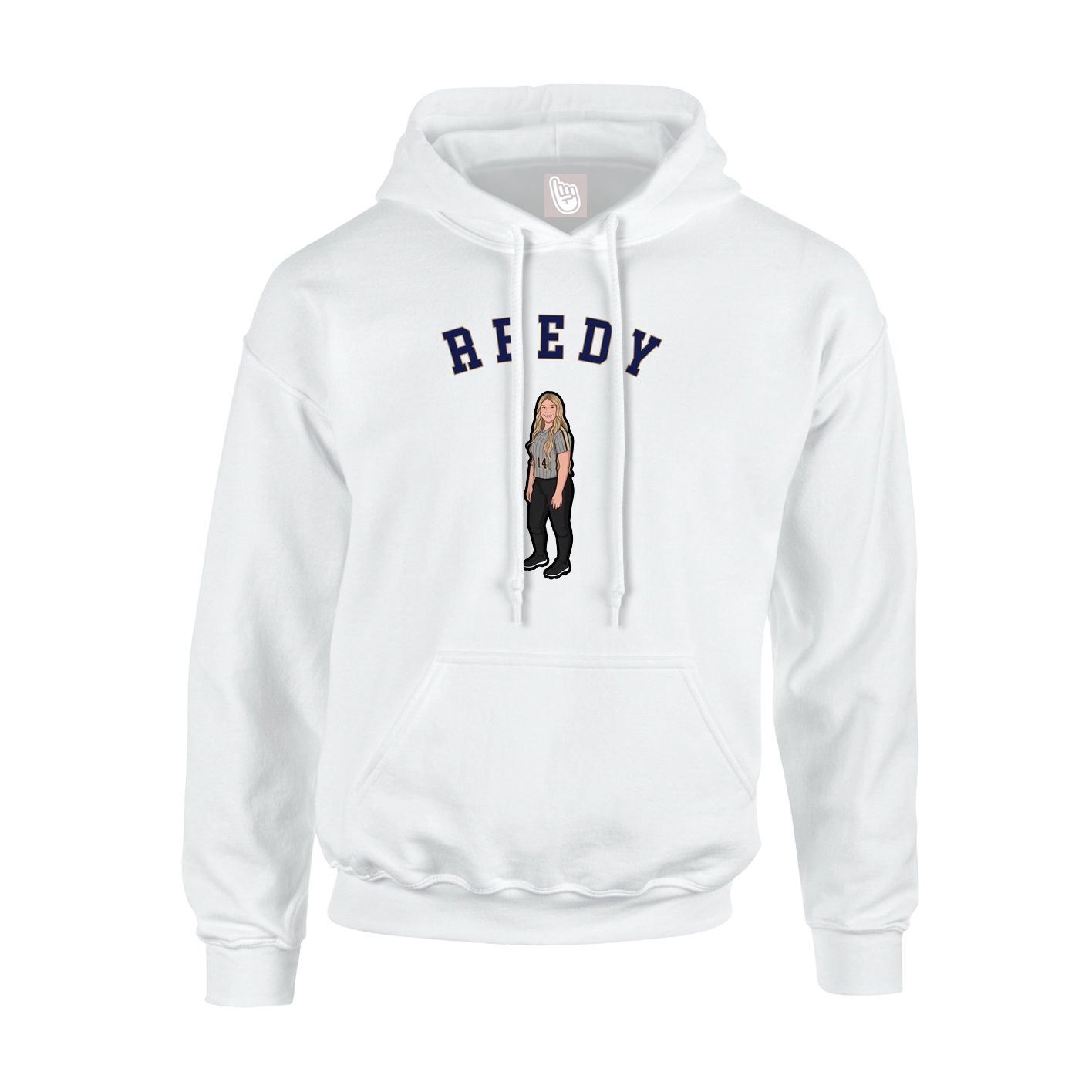 Youth Hoodie — Shirsey Arch in White
