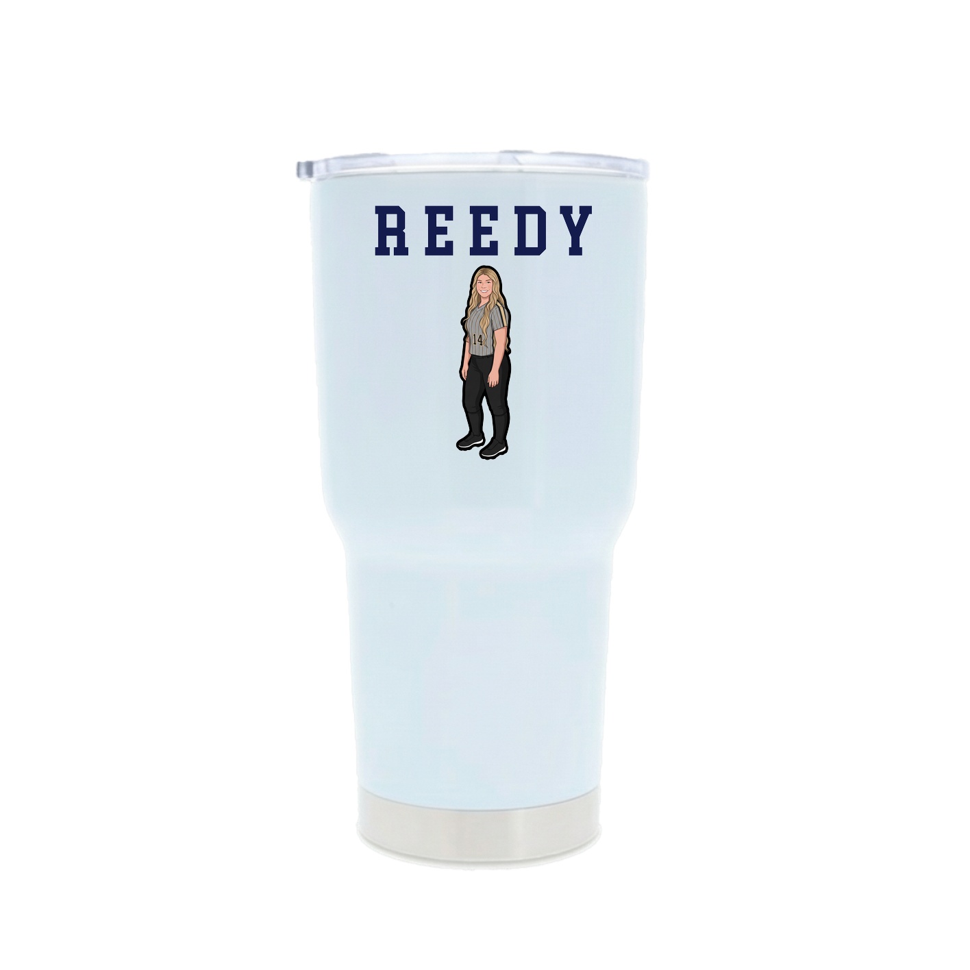 30oz Stainless Steel Tumbler — Shirsey in White