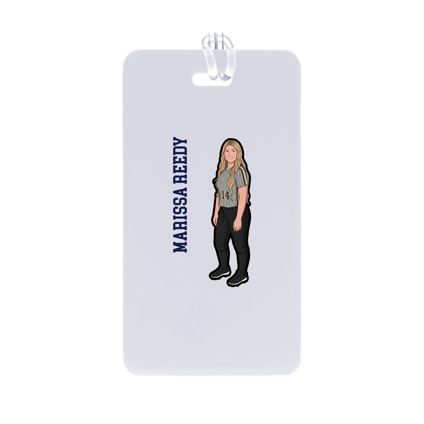 Bag Tag — Name Vertical in Classic