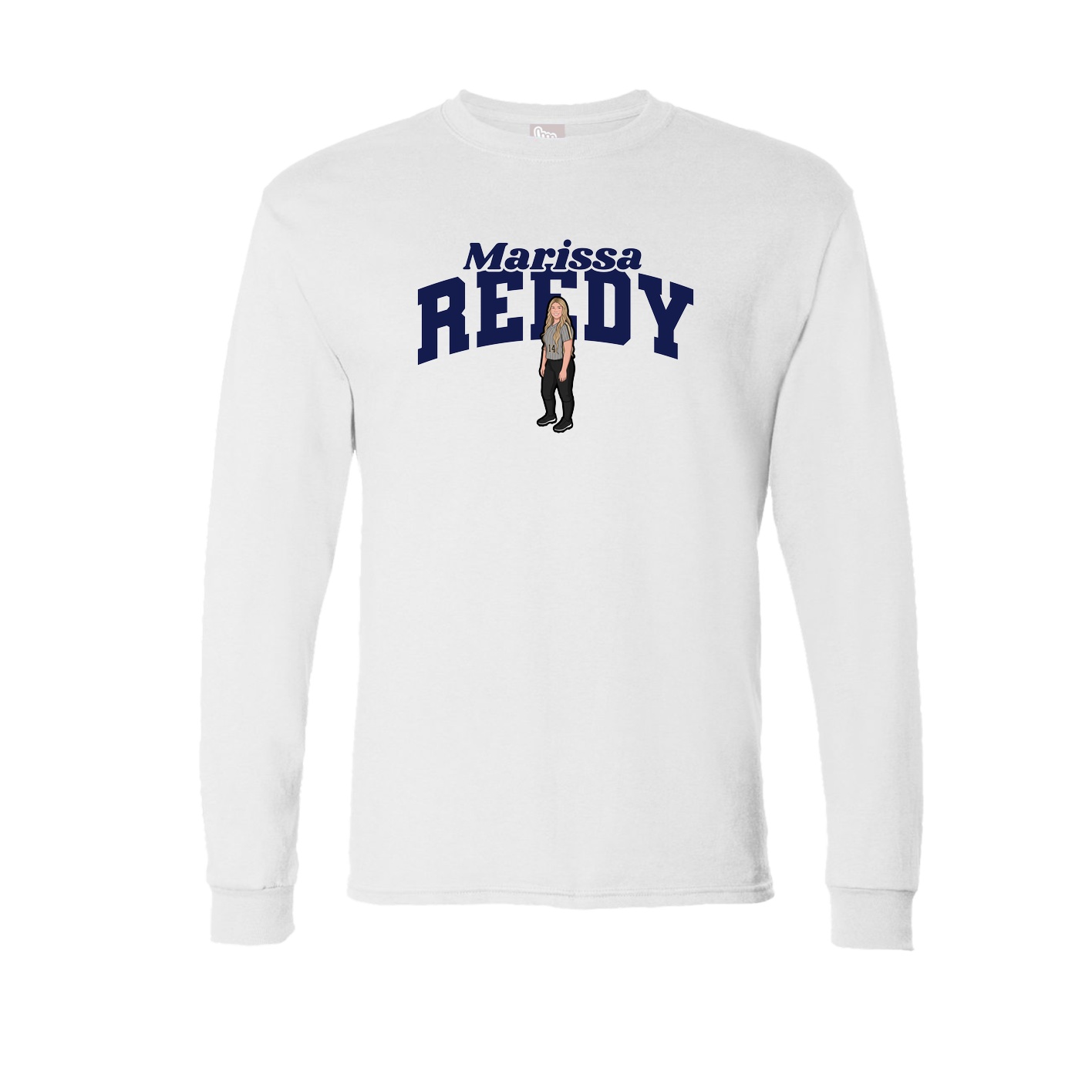 Long Sleeve Tee — Signature Arch in White