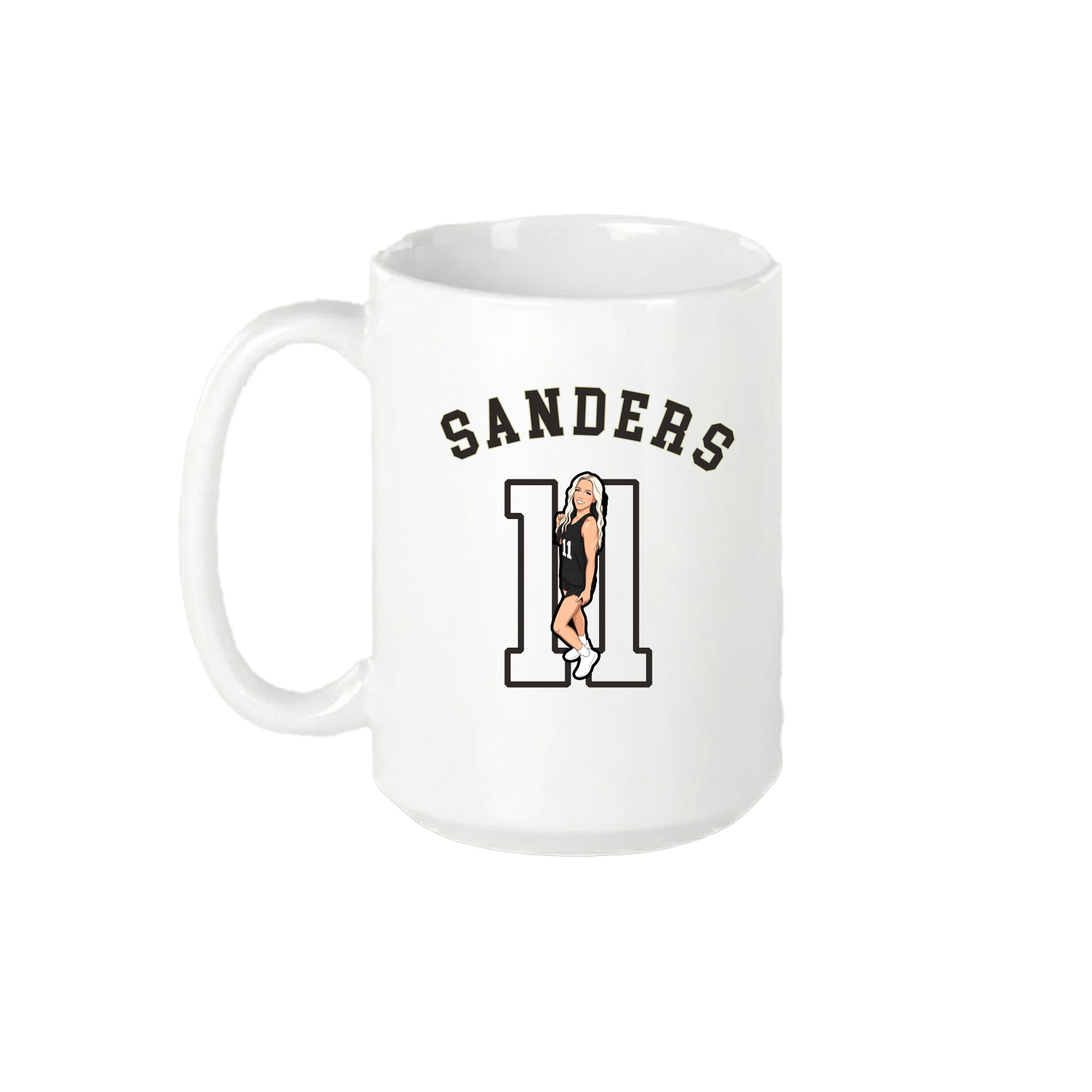 15oz Coffee Mug — Shirsey Arch in White