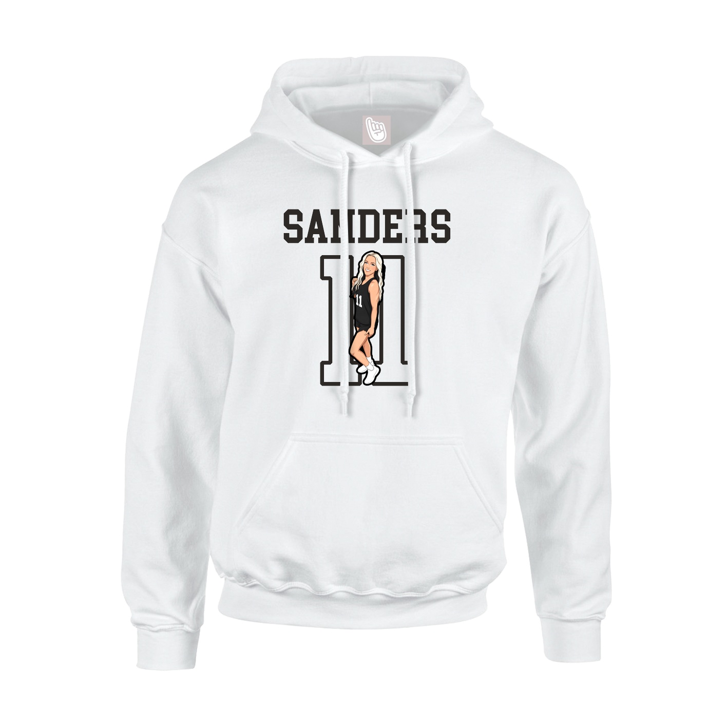 Hoodie — Shirsey in White