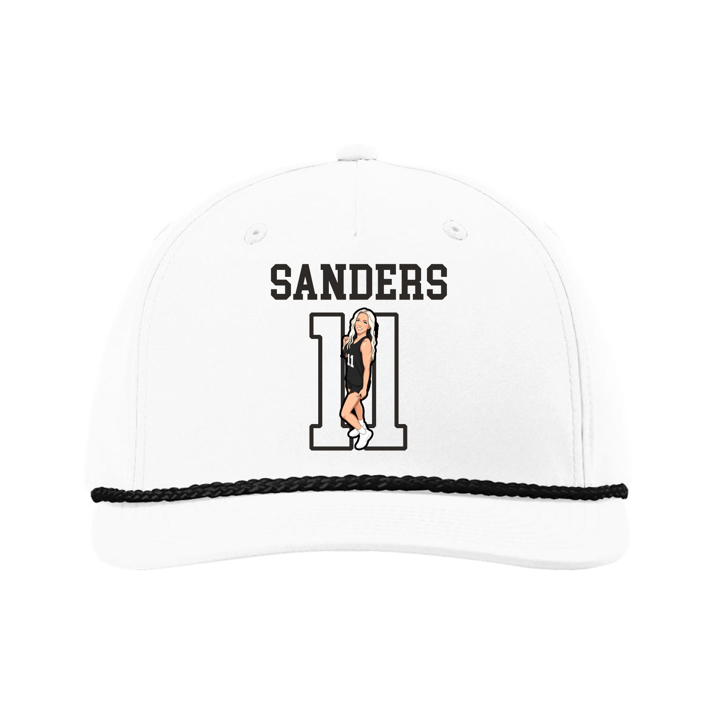 Five-Panel Classic Rope Cap — Shirsey in White