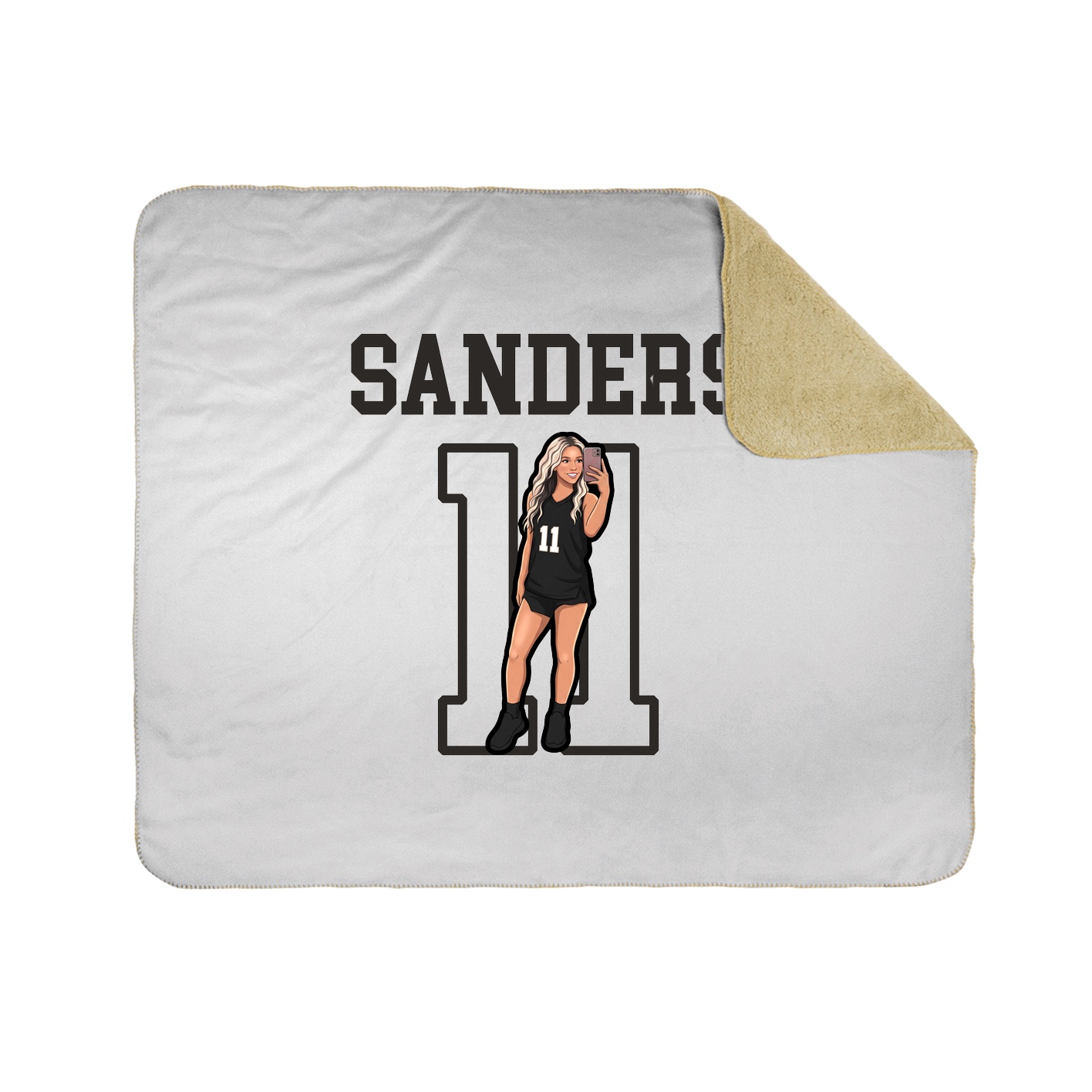 Throw Blanket — Shirsey in White