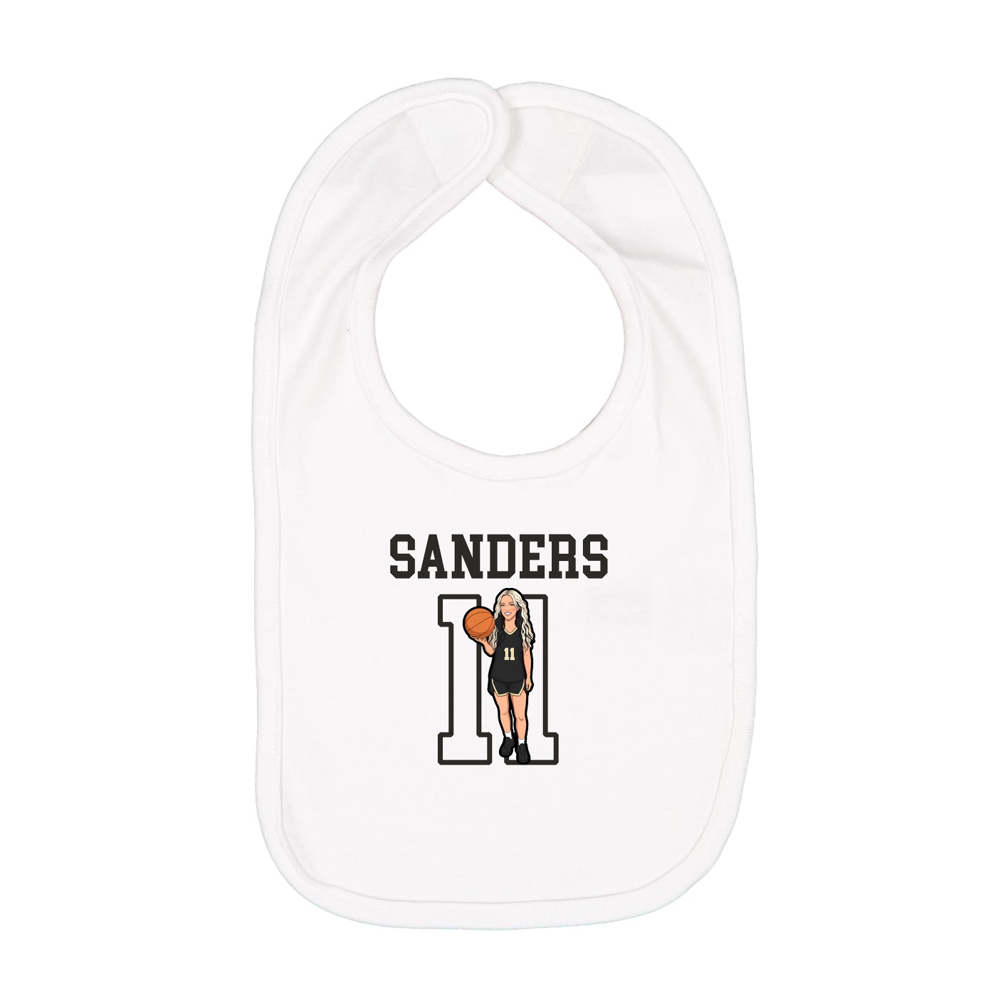 Infant Bib — Shirsey in White