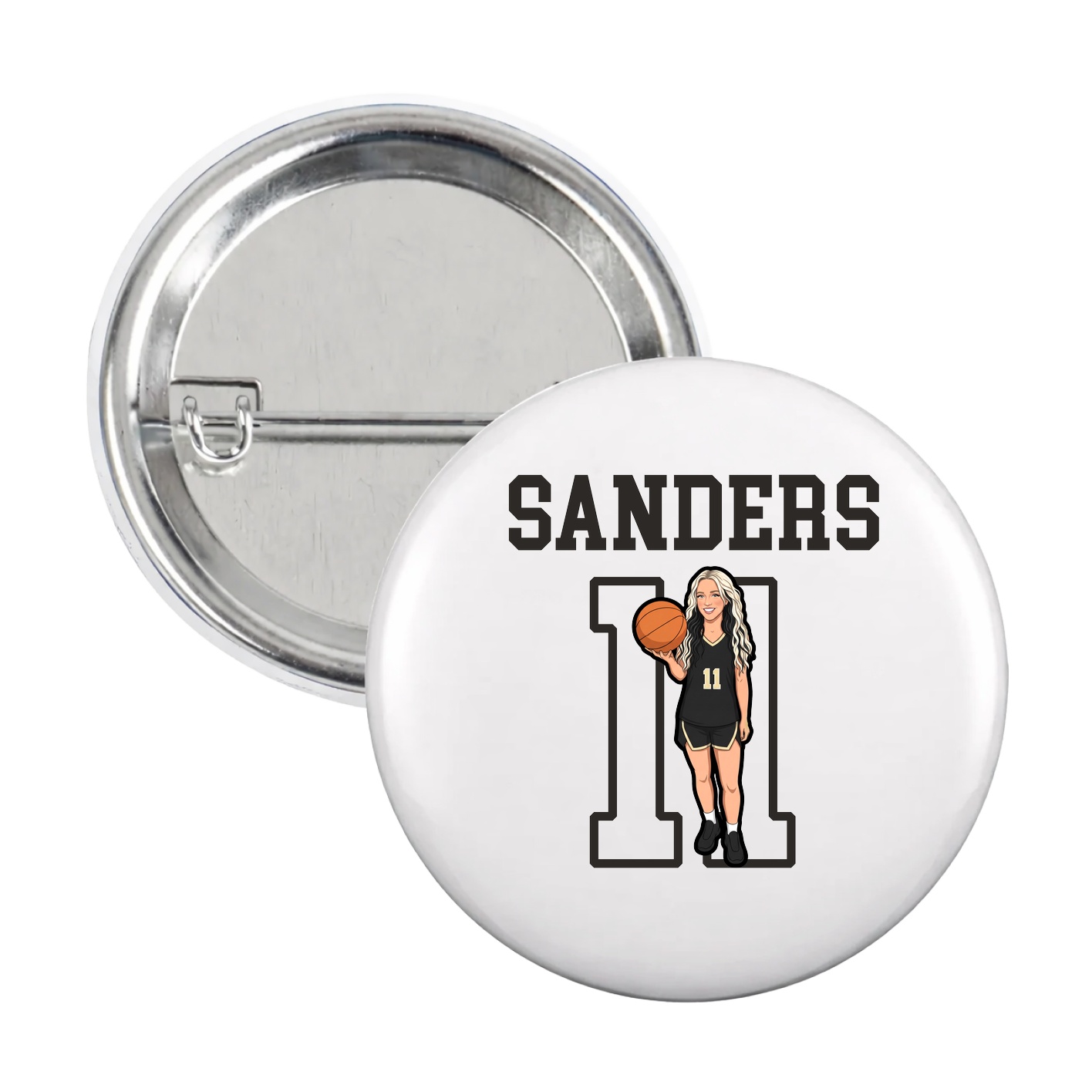 Game Day Button — Shirsey in White