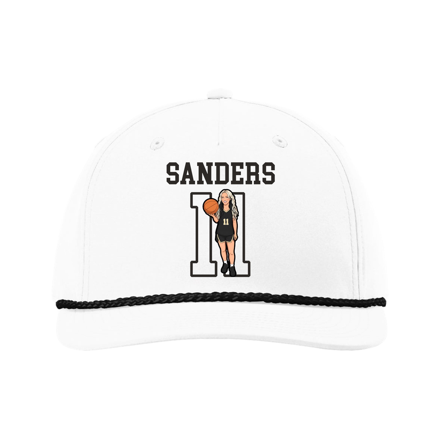 Five-Panel Classic Rope Cap — Shirsey in White