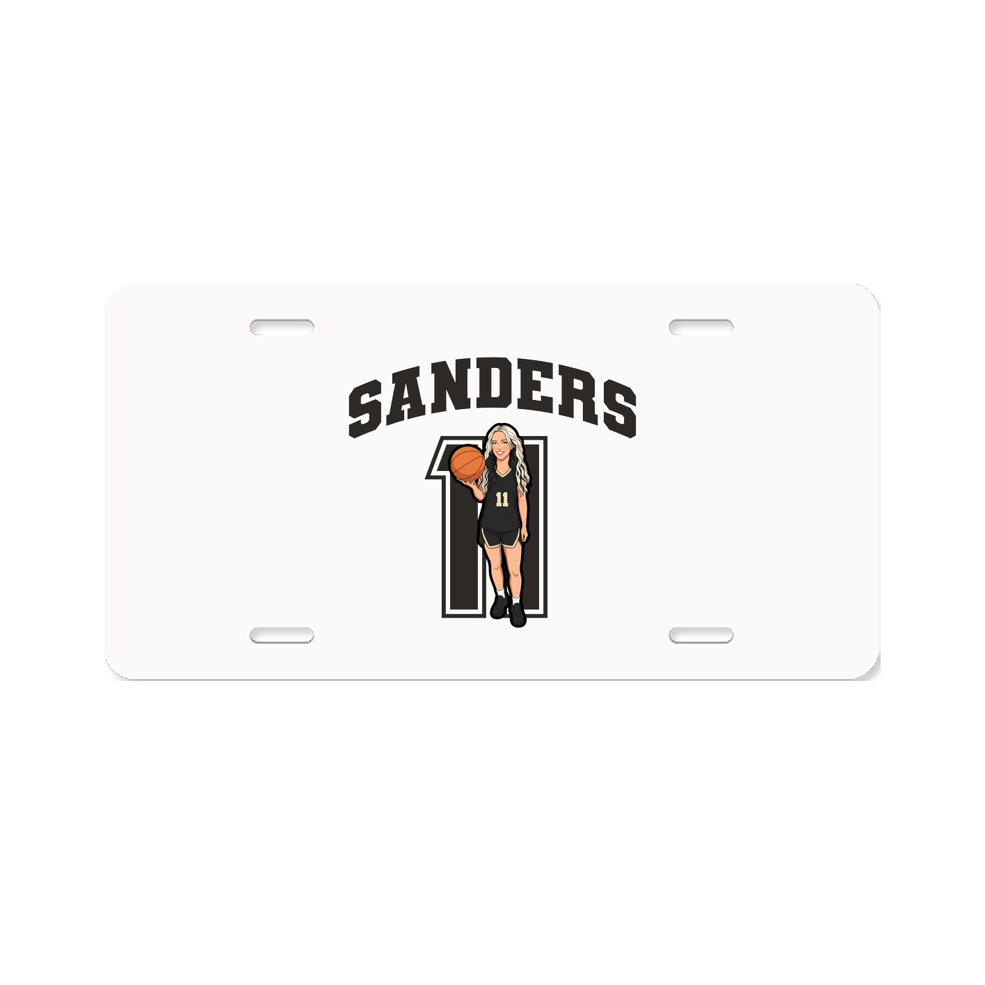 License Plate — Number in Classic