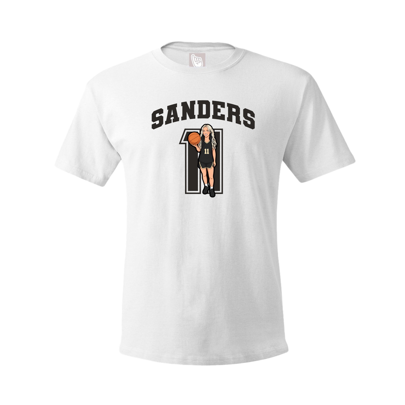 Tee — Number in White