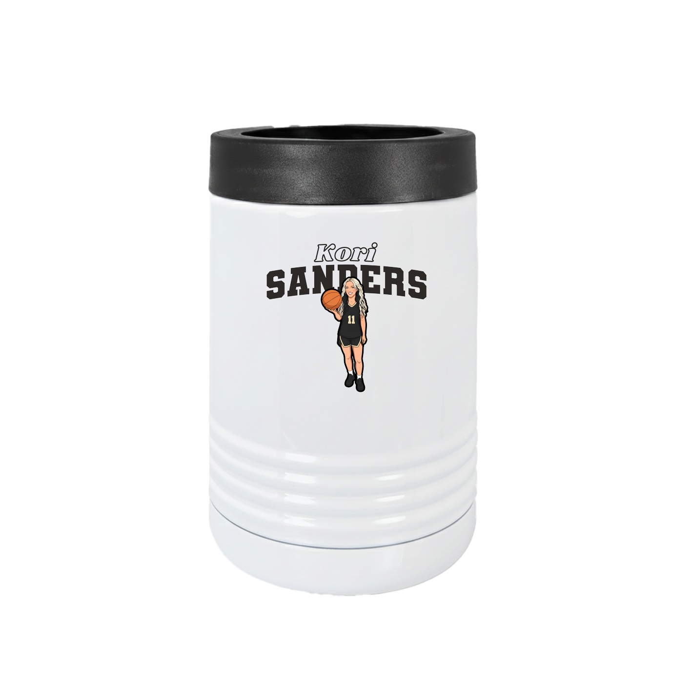 Beverage Holder — Name Arch in White