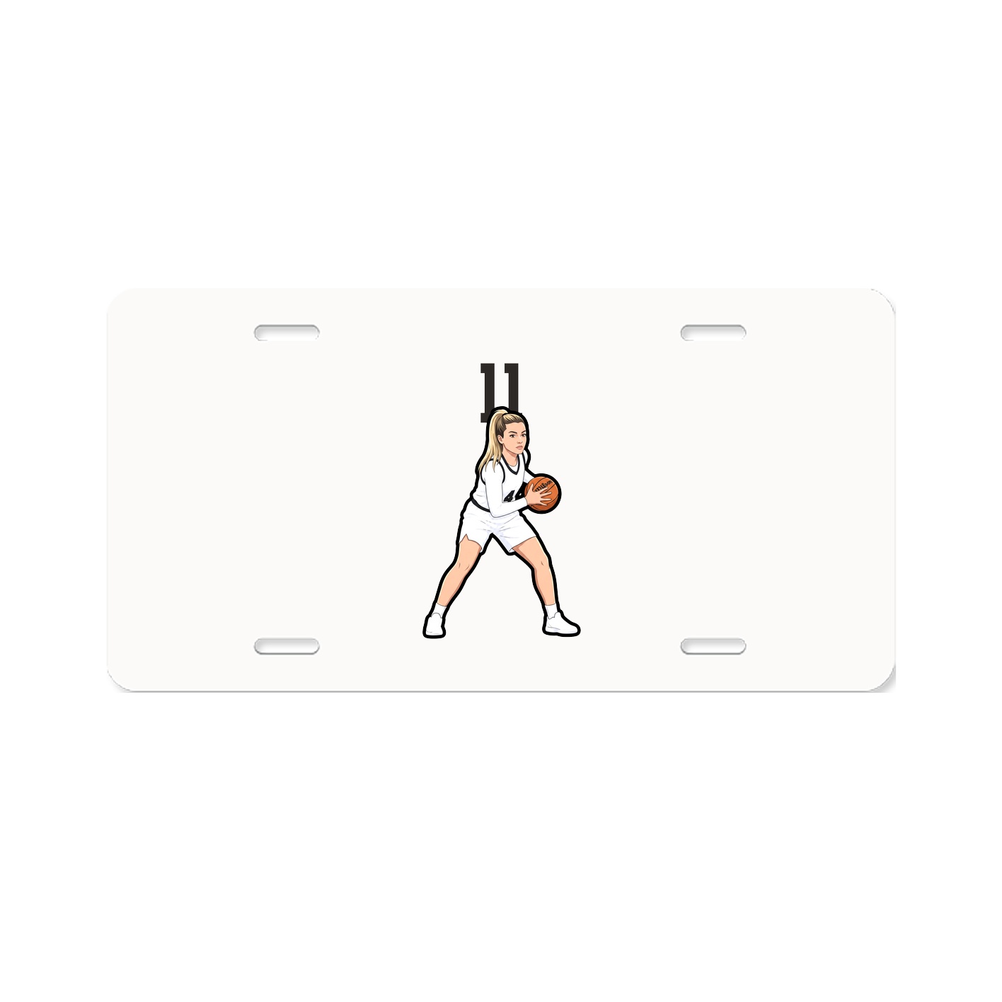 License Plate — Number Top in Classic