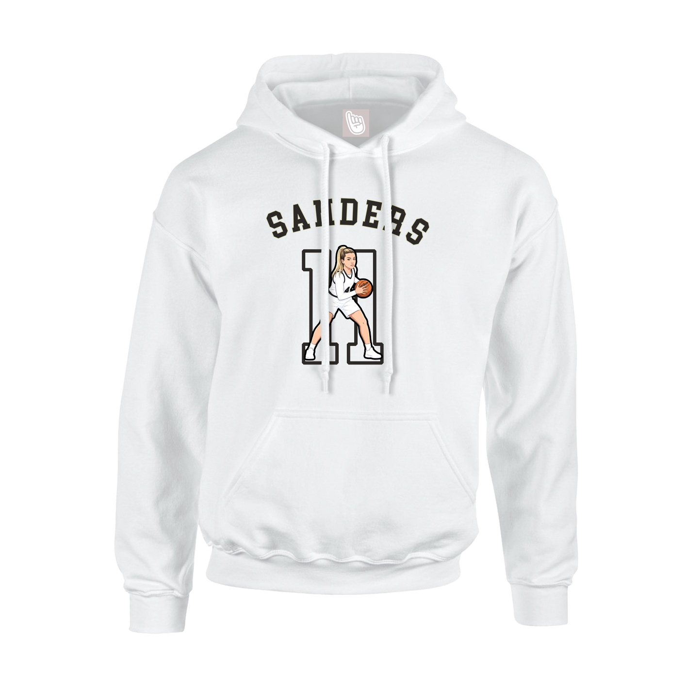 Youth Hoodie — Shirsey Arch in White