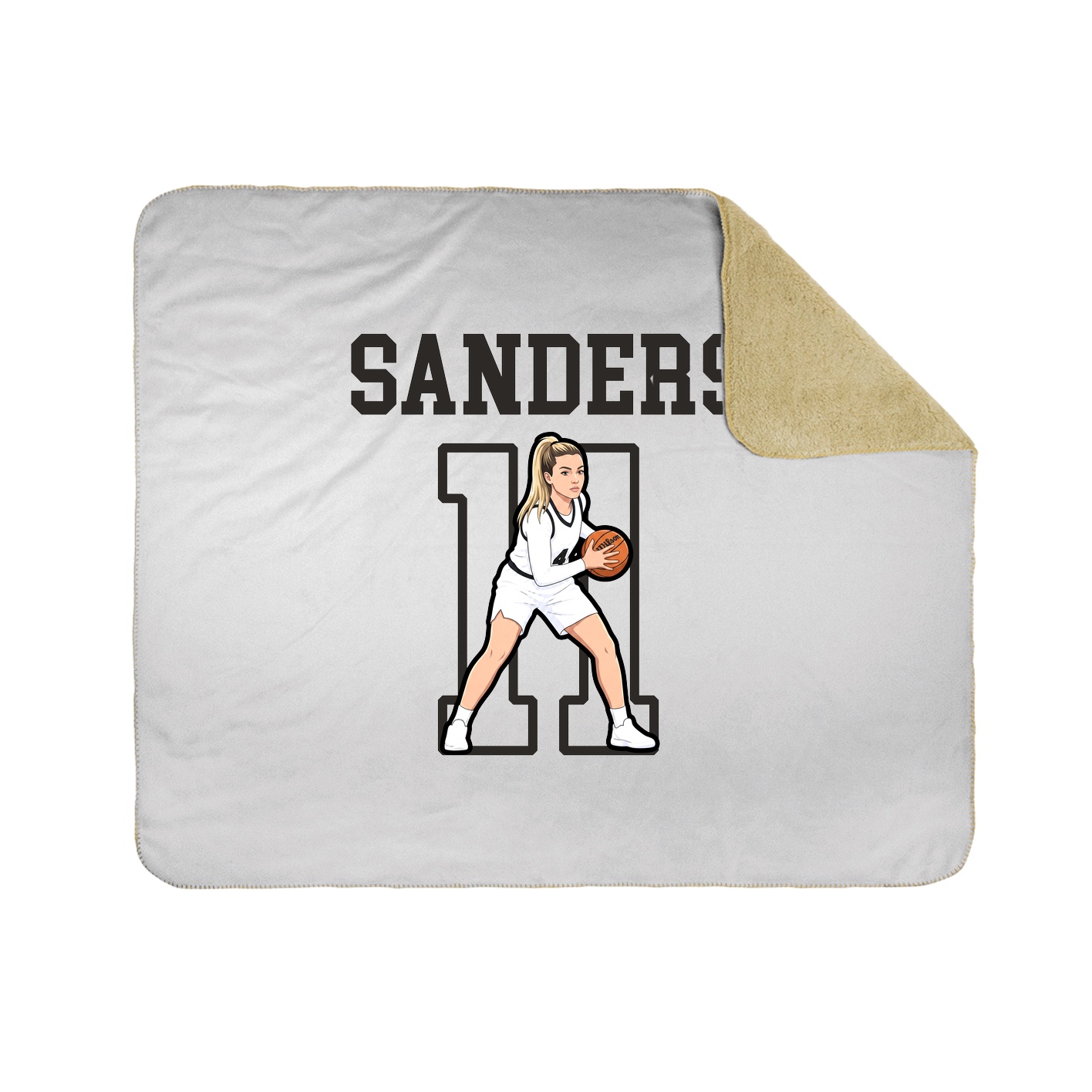 Throw Blanket — Shirsey in White