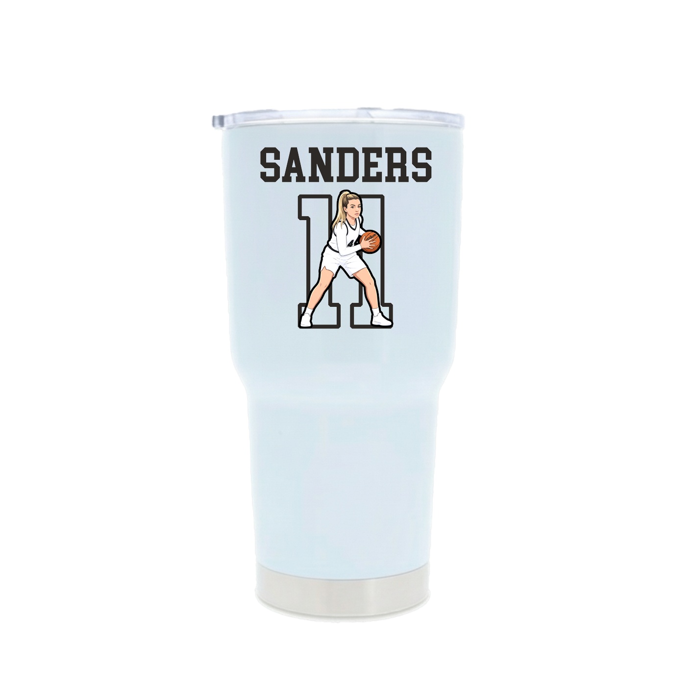 30oz Stainless Steel Tumbler — Shirsey in White