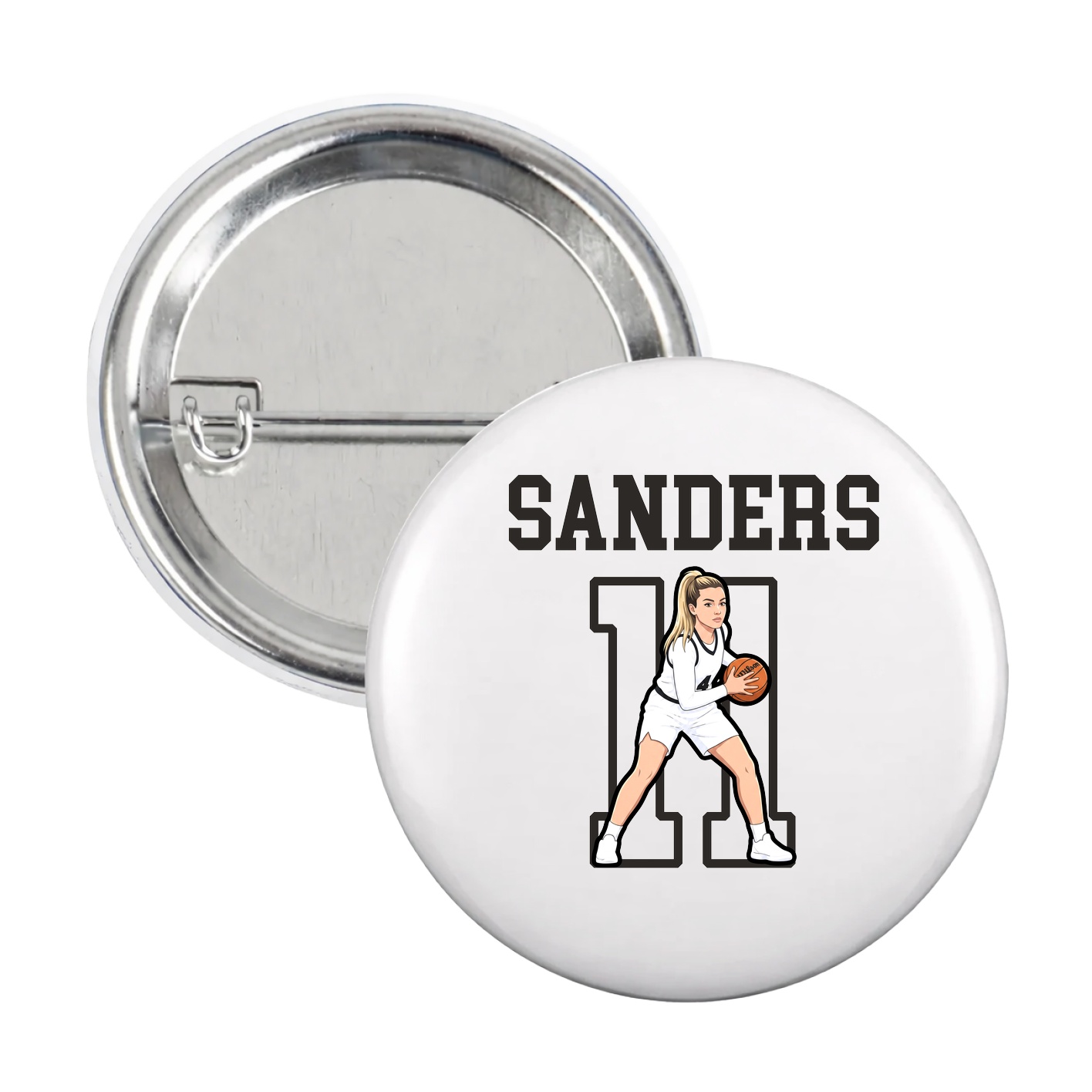 Game Day Button — Shirsey in White