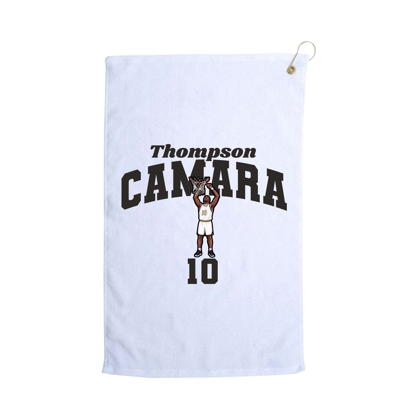 Golf Towel — Signature Arch in White