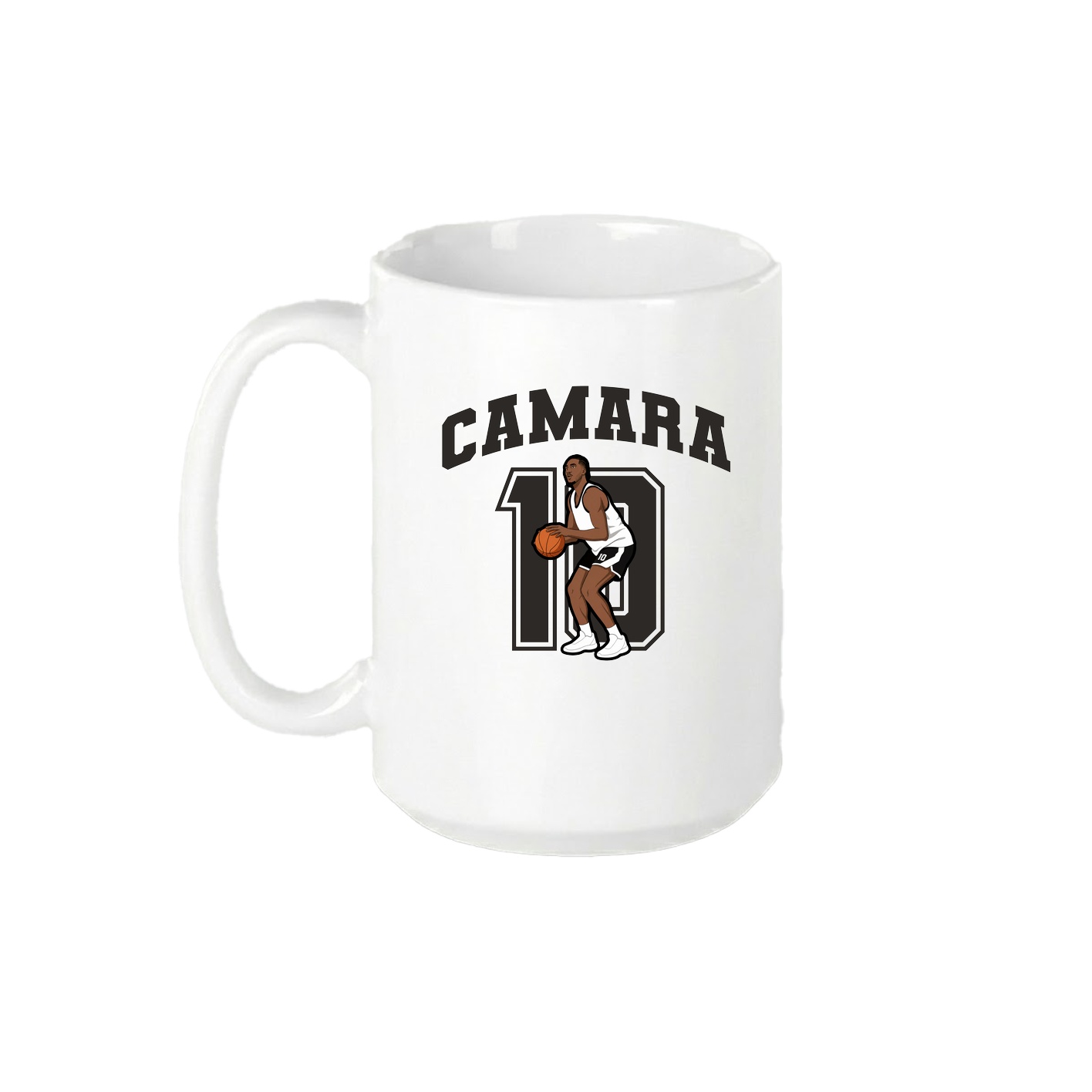 15oz Coffee Mug — Number in White