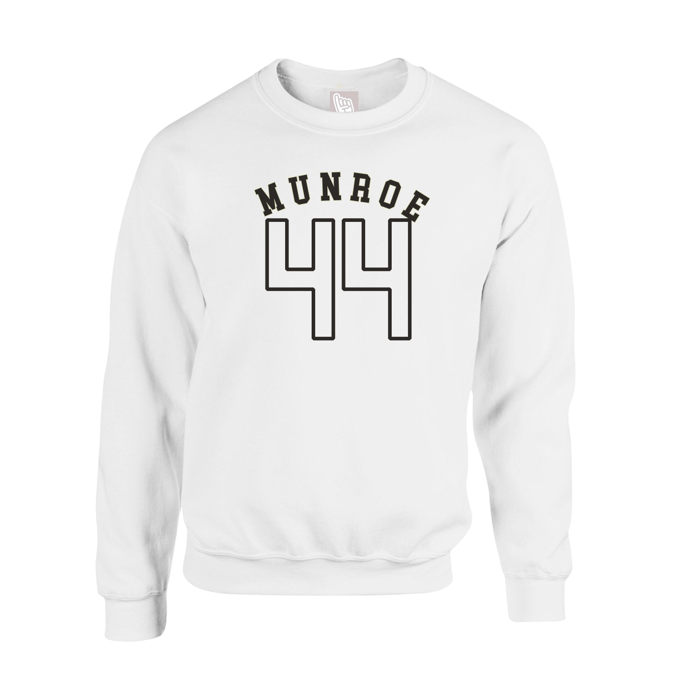 Fleece Crew — Shirsey Arch in White