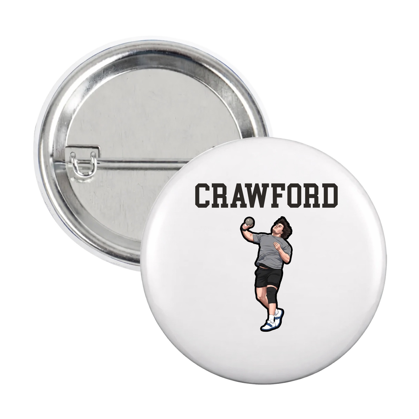 Game Day Button — Shirsey in White