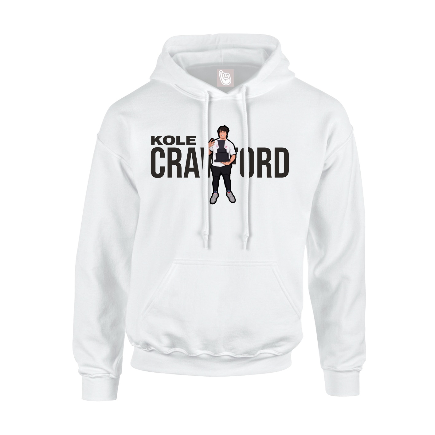 Hoodie — Player Name in White