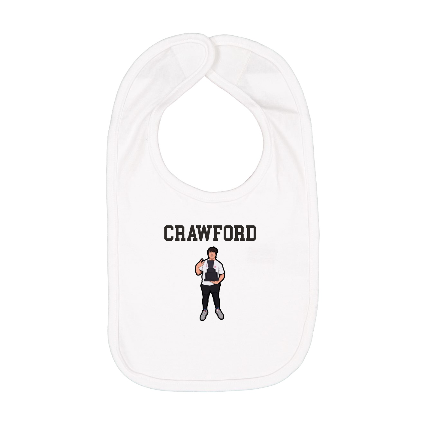 Infant Bib — Shirsey in White