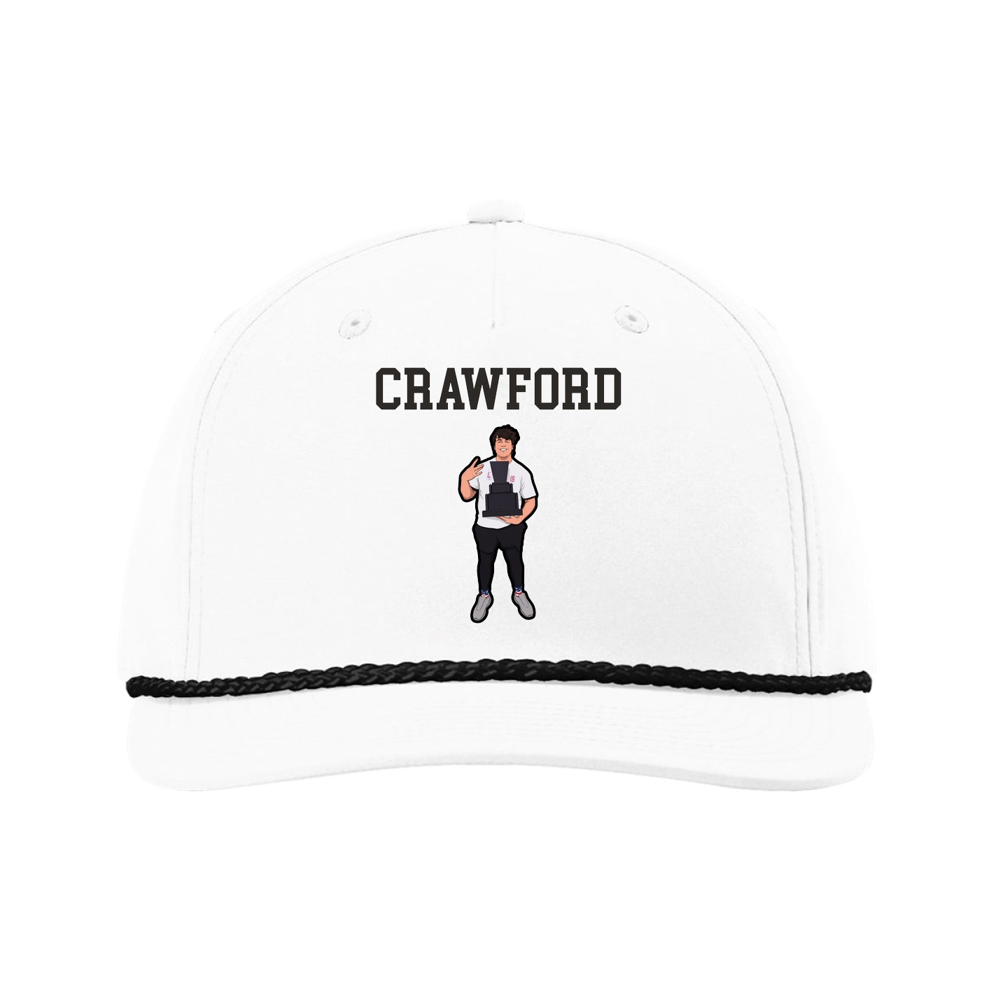 Five-Panel Classic Rope Cap — Shirsey in White