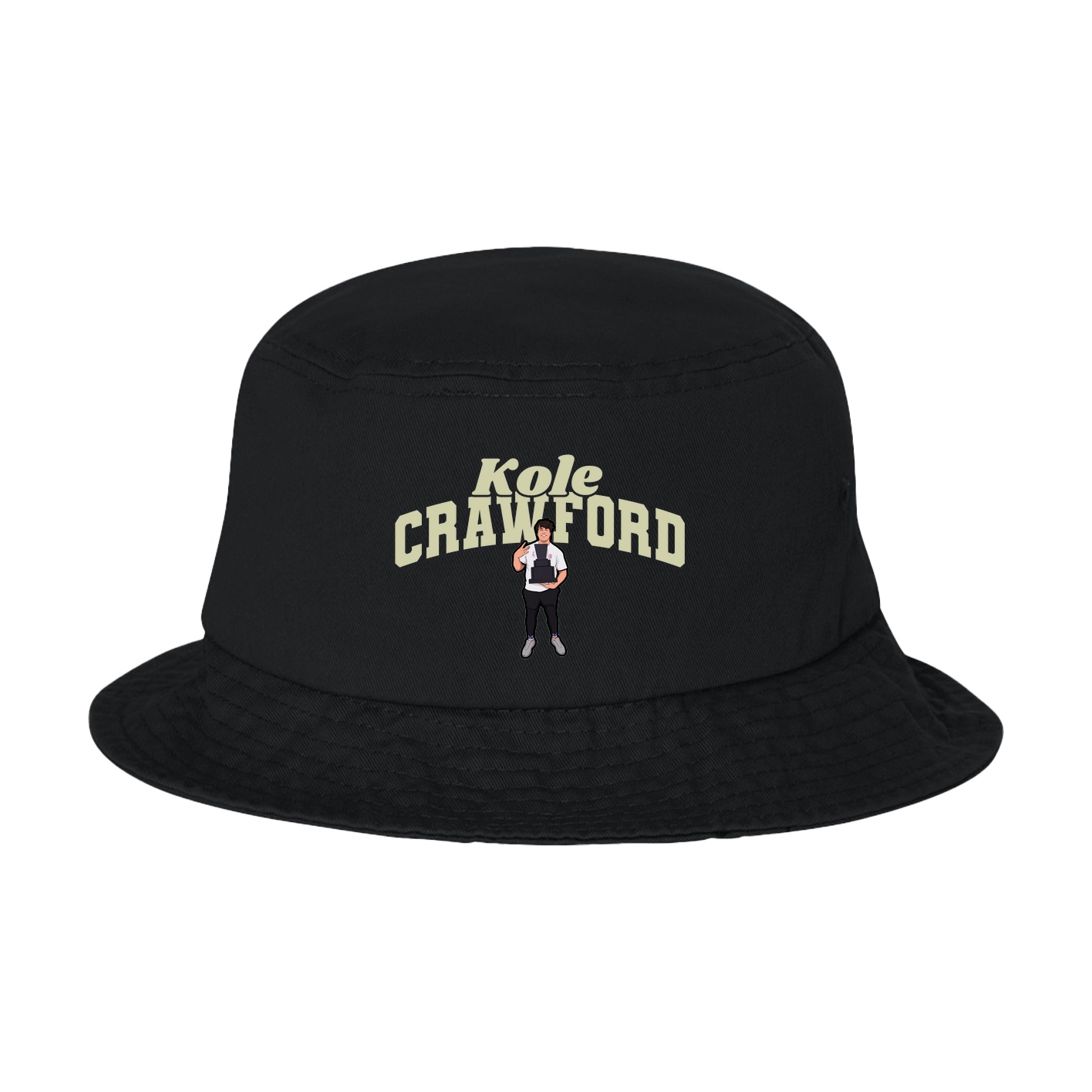 Bucket Cap — Signature Arch in Black
