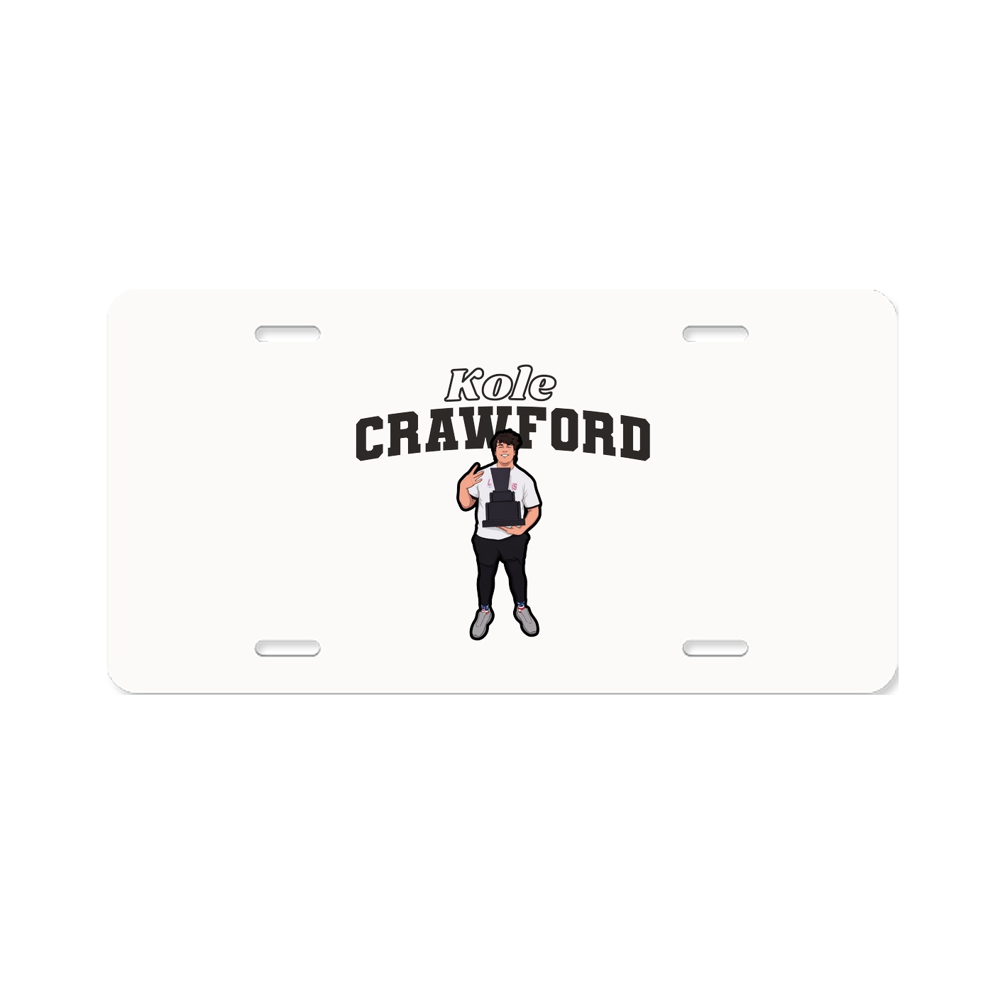 License Plate — Name Arch in Classic