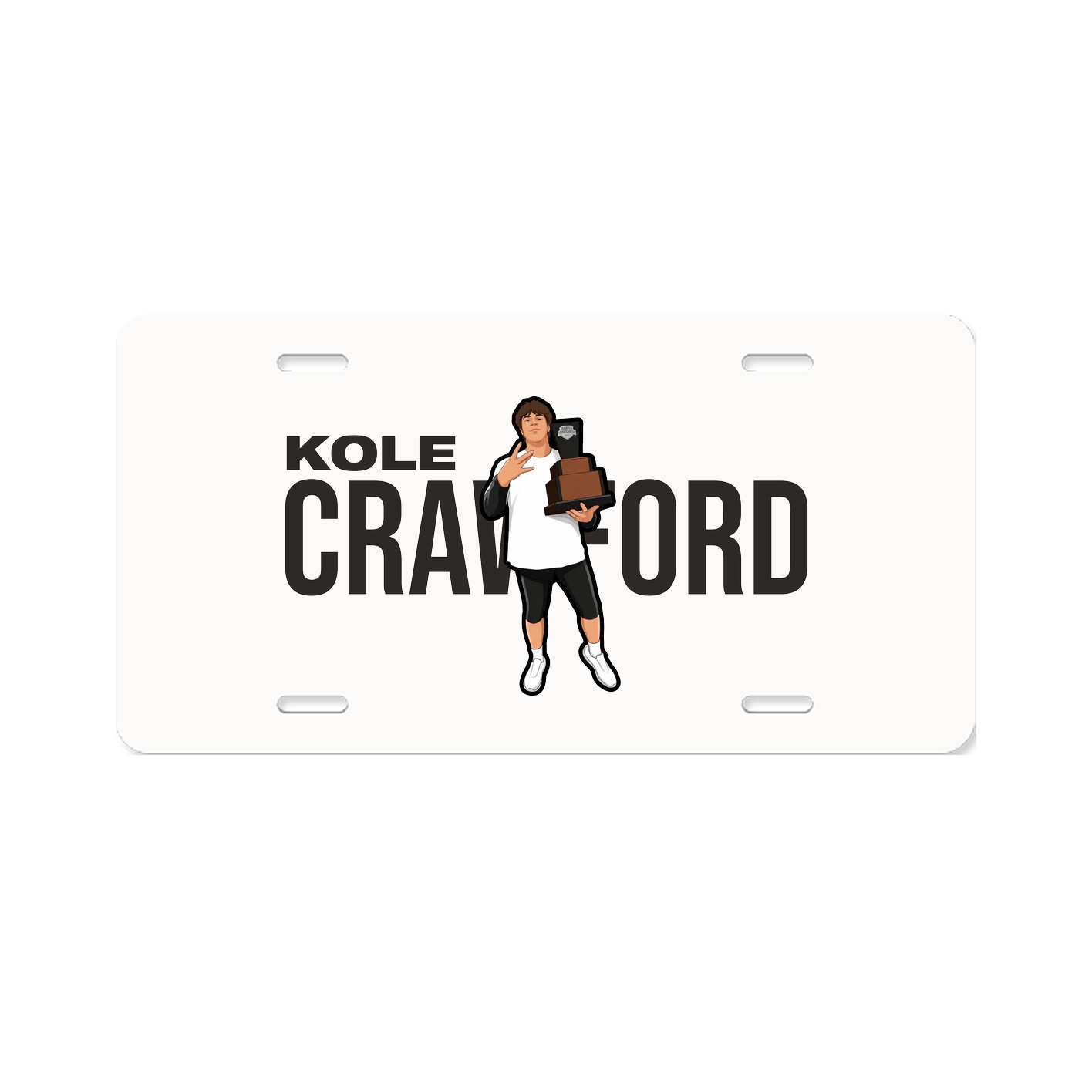 License Plate — Player Name in Classic