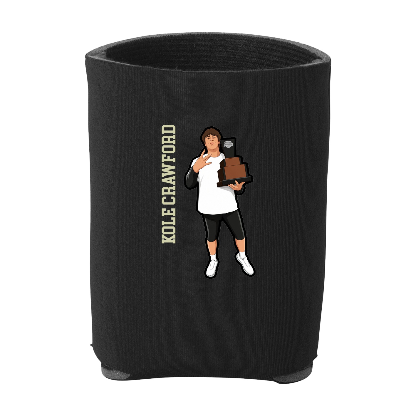 Can Holder — Name Vertical in Black