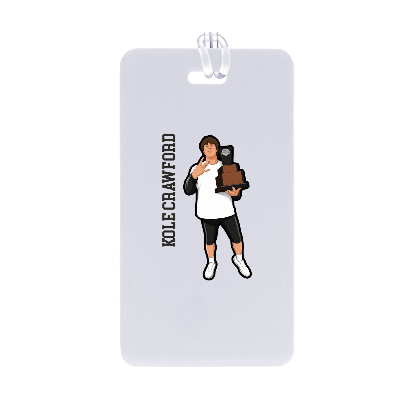 Bag Tag — Name Vertical in Classic
