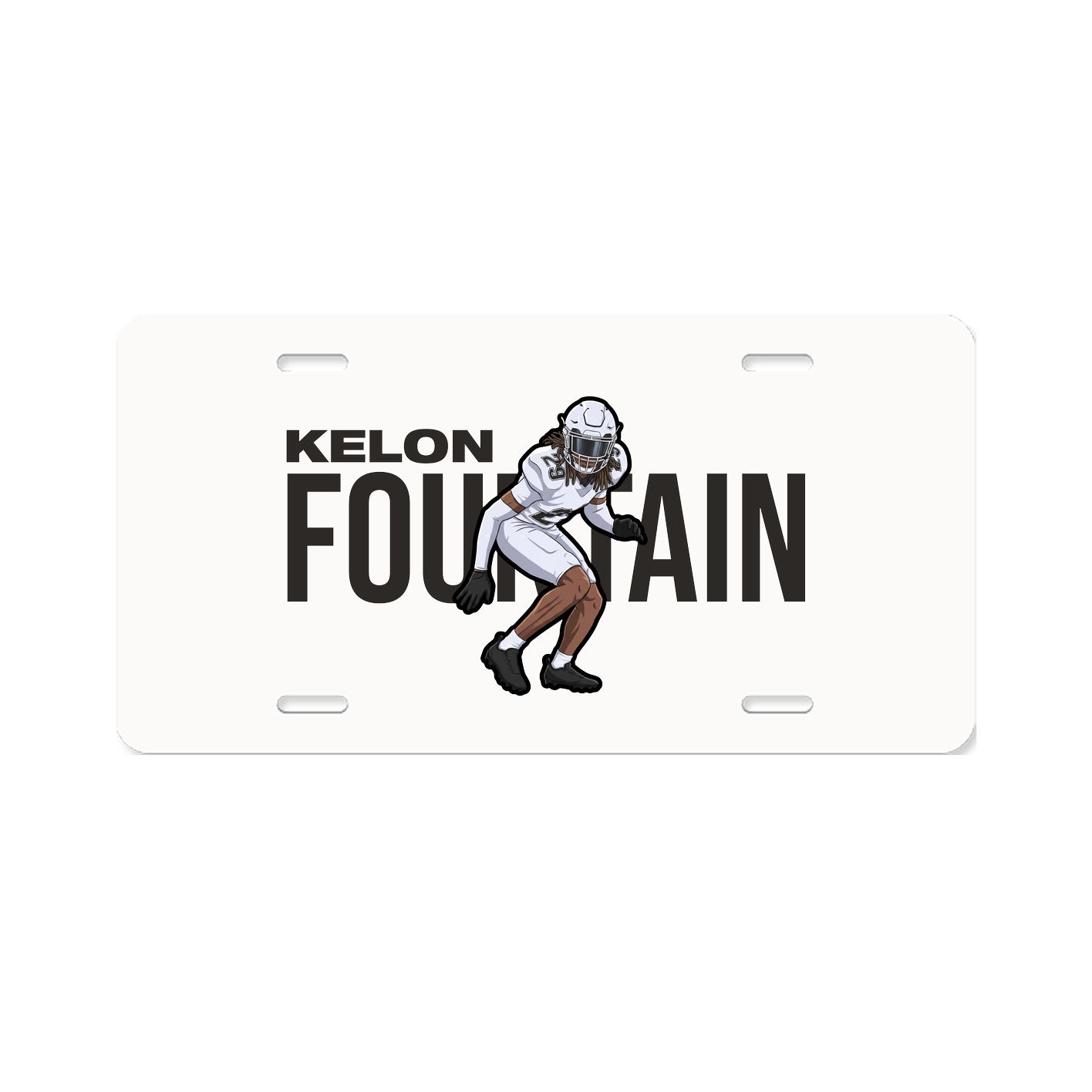 License Plate — Player Name in Classic